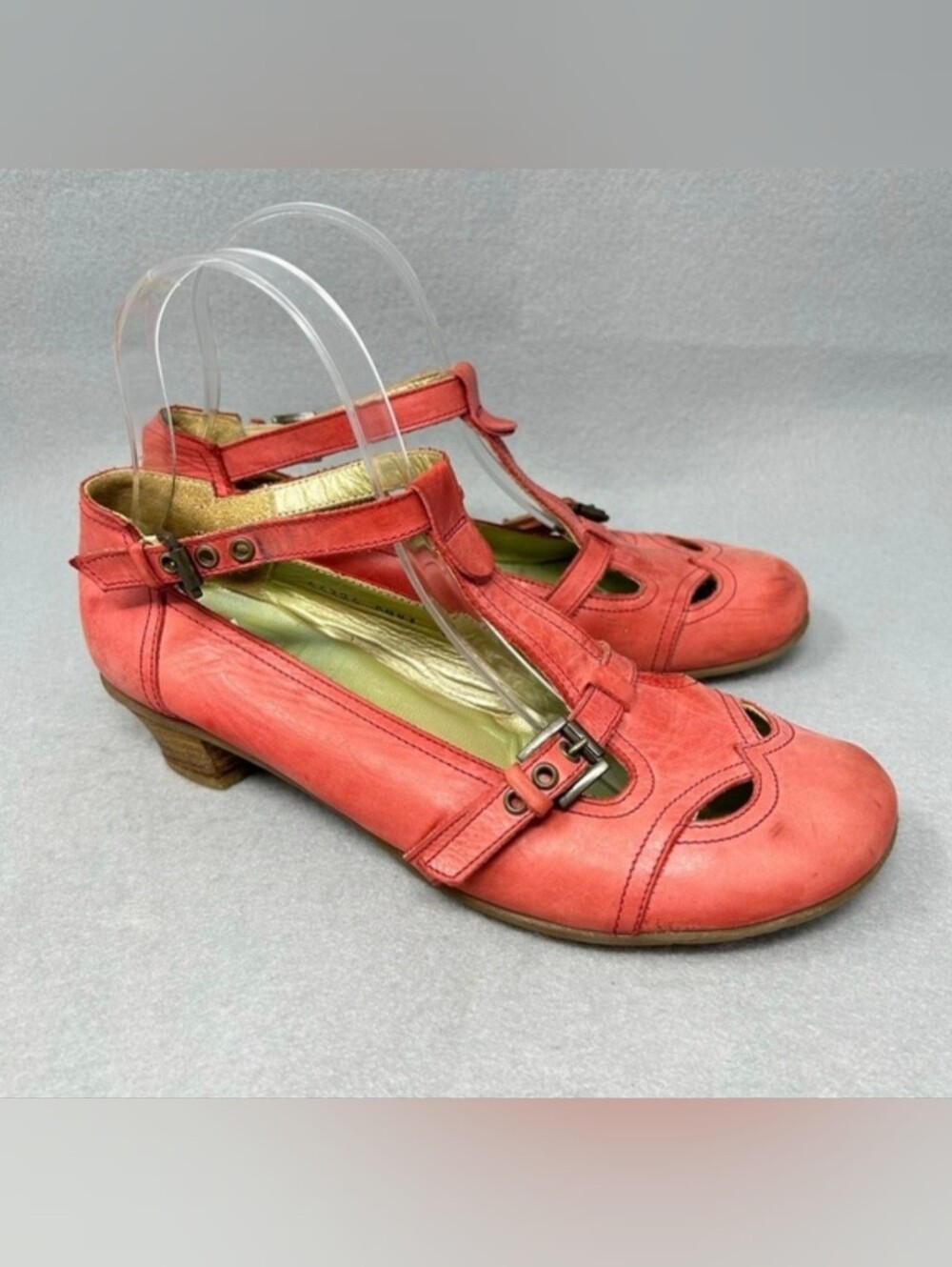 Coral Leather Women's Shoes